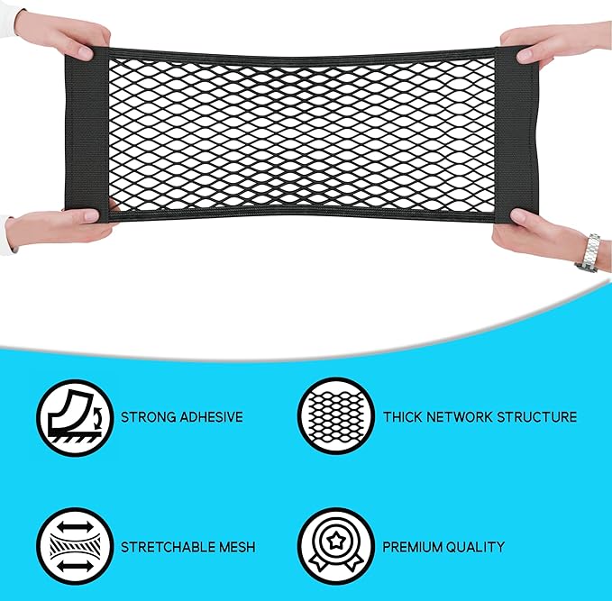 NATIKON Cooler Storage Net Bag High Capacity Nylon Mesh Storage Net Cooler Organizer for Coolers - 2 Pack
