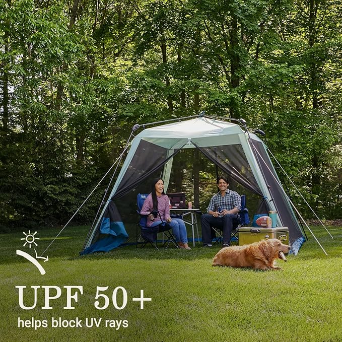 Coleman Skylodge Portable Screenhouse with 1-Minute Setup, Screened Gazebo for Bug-Free Lounging, Outdoor Sun Shade for Picnic, Events, Parties, Camping, & More