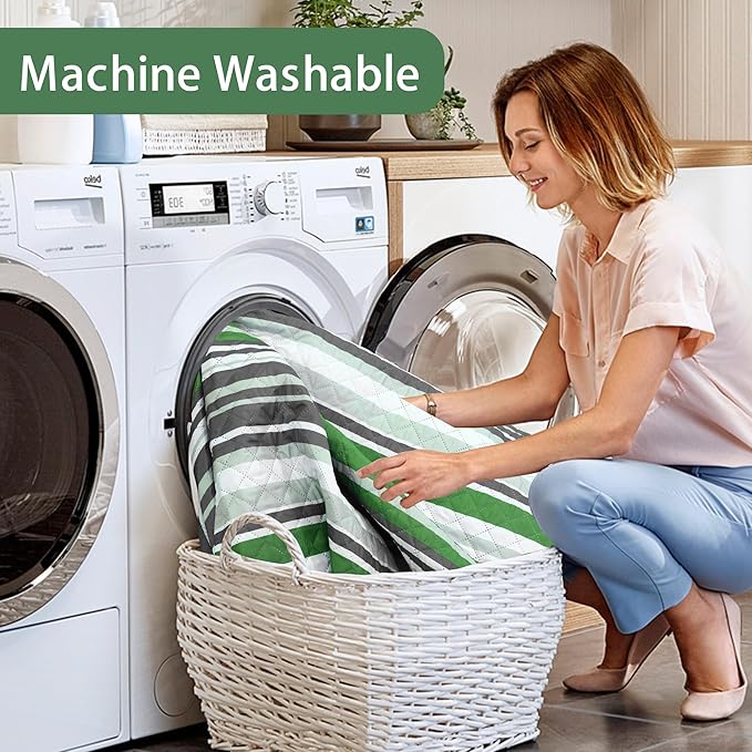 HX&OD Extra Large Picnic Blanket Outdoor 80”x80” Waterproof Picnic Mat Foldable 3-Layer Camping Blanket Portable with Carry Strap Park Blanket for Grass(Green)