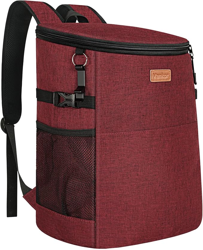 Camping Cooler Backpack 30 Cans, Soft Backpack Coolers Insulated Leak Proof Travel Cooler Bag Waterproof Lunch Picnic Beach Work Trip Thermal Bag Drink Beverage Beer Bag Cooler