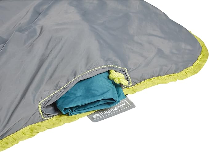 Lightspeed Outdoors Sundown Camp Quilt, Camping Blanket, Teal