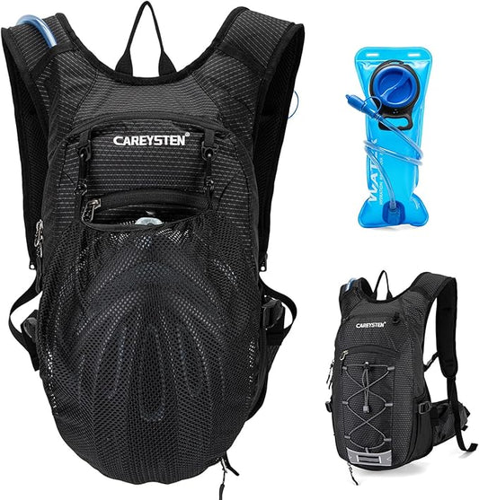 Hydration Backpack Cycling Backpack Women Running Backpack Water Backpack for Hiking Biking Backpack for Men Equipped with 2L Water Bag