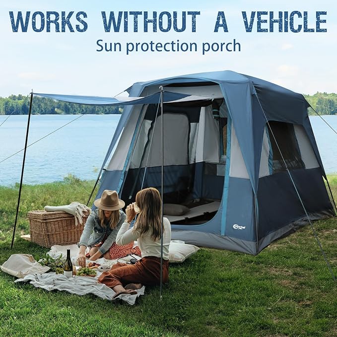 Portal 5-Person SUV Tent with Porch, 2-in-1 Car Camping Tent, Water-Resistant & Windproof, Trunk Tent for Travel & Outdoor Adventures