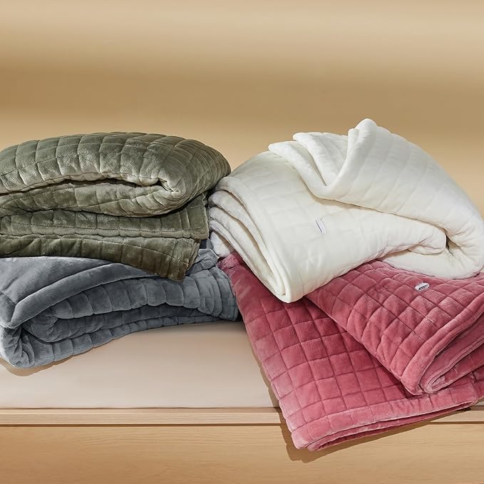 Bedsure Electric Blanket Full Size - Heated Weighted Blanket Full with 6 Heat Settings, Fasting with 10 Time Settings & 8 Hours Auto-Off (72x84 inches, Ivory)