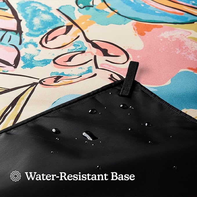 Nomadix Festival Blanket - Perfect for Picnics, Camping, & Lawn Seating - Plush Top & Water Resistant Base - Made with Post Consumer Recycled Materials - Jungle - 60x72