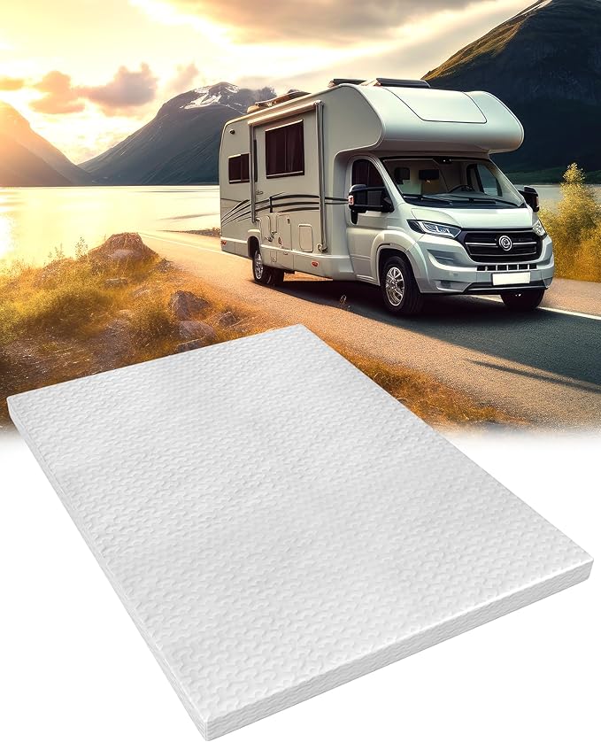 Semi Truck Mattress, 4" Memory Foam Topper, Ultra-Soft Cover, CertiPUR-US Certified, 42" x 80", Perfect for Semi-Truck Sleeper Cabs