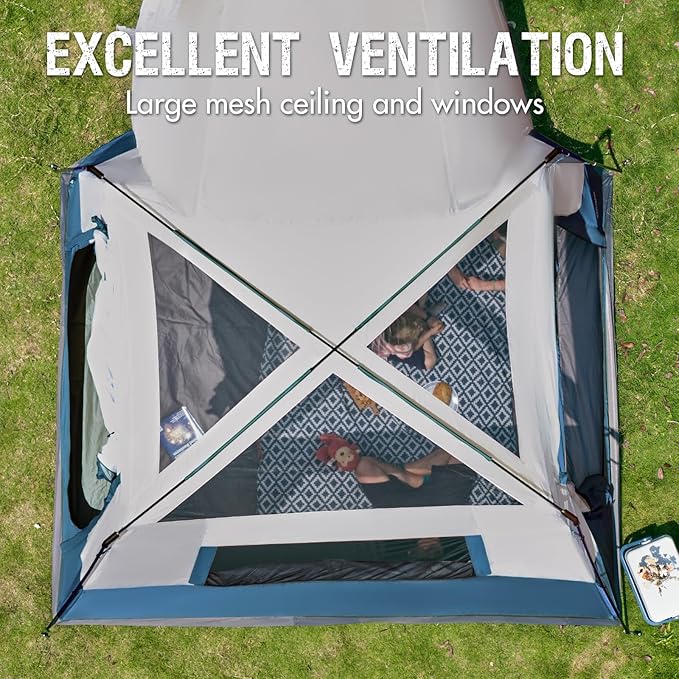 Portal 5-Person SUV Tent with Porch, 2-in-1 Car Camping Tent, Water-Resistant & Windproof, Trunk Tent for Travel & Outdoor Adventures