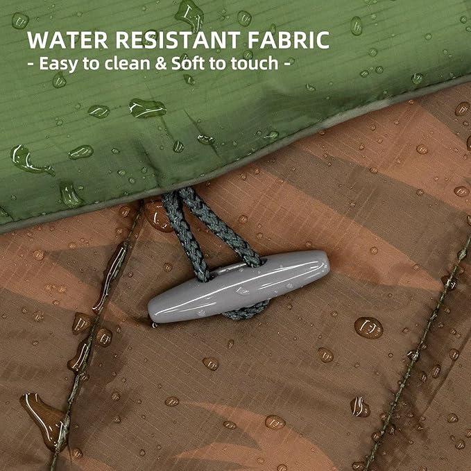 Camping Blanket Puffy - Outdoor Stadium Blanket Wearable, Lightweight, Packable, Machine Washable Camping Quilt for Traveling, Picnic, Beach, Party