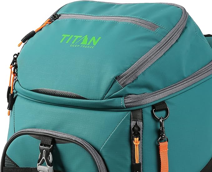 Titan Deep Freeze Ice Wall Backpack Cooler 30 Can Cooler Bag with Ice Packs