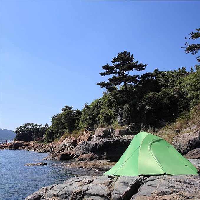 Naturehike Cloud Up 1 Person Tent, Lightweight Backpacking Tents for One Man, Waterproof Ultralight One Person Tent for Camping Hiking Backpacking