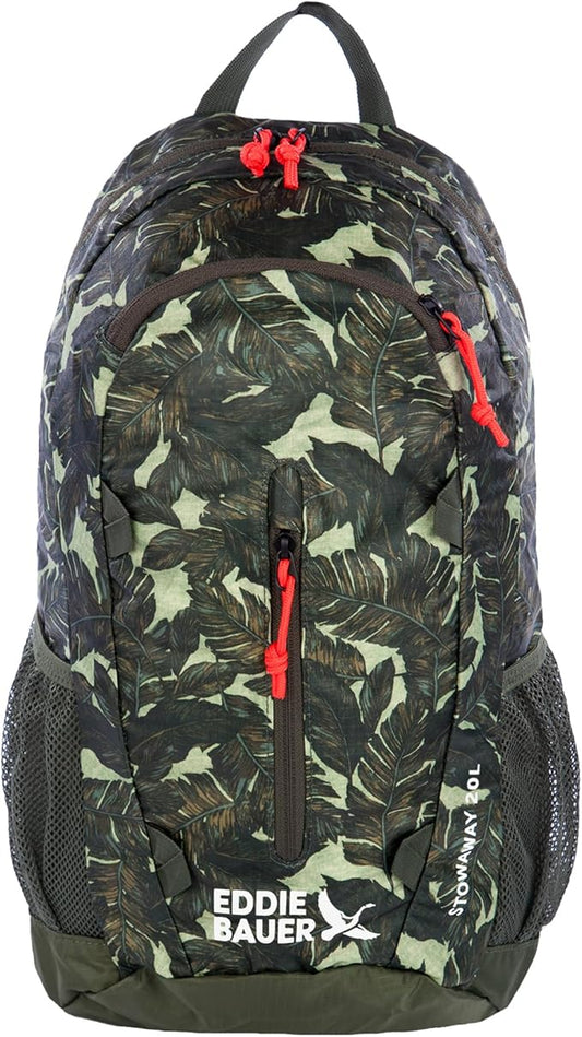 Eddie Bauer Stowaway Packable Backpack | Travel | Outdoor | Lightweight | Foldable | Durable | Ripstop Polyester | 20L - Dark Loden