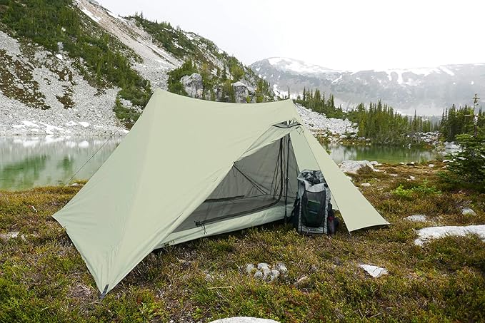 Drop + Dan Durston X-Mid Tent – Ultralight, Double Walled, Backpacking and Thru Hiking Shelter, Simple Pitch, Fully Waterproof, Supported by Trekking Poles