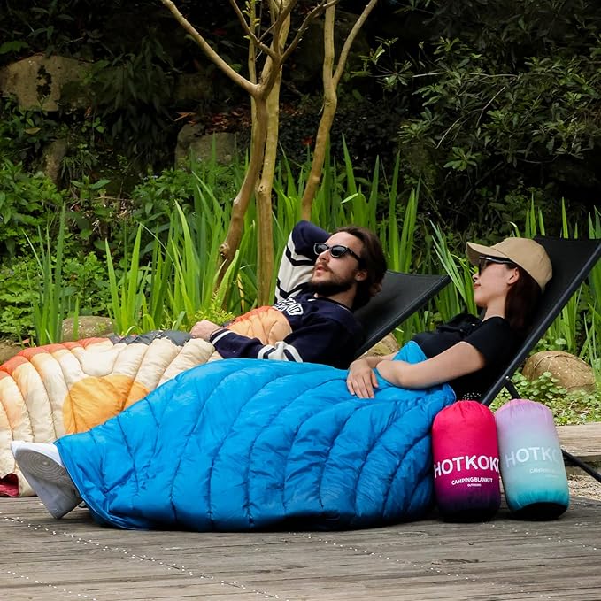 Puffy Blanket - Lightweight, Packable Camping & Travel Blanket for Outdoors, Stadiums, Hiking, Picnics