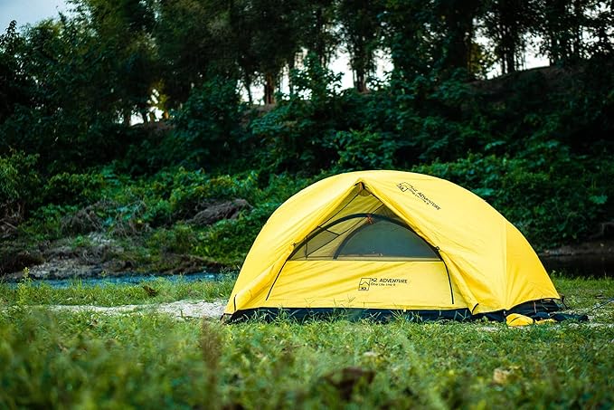 Da Stakes for Camping, Tents, Plastic Inflatable Toys, Outdoor Accessories, Portable Sports Equipment and Holiday Decorations, Yellow (Pack of 6)