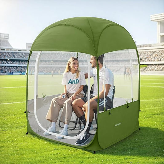 Sports Tent, Portable & Foldable Pop Up Tents Shelter with Carry Bag, Instant Weather Proof Clear View Bubble Tent for Fishing, Camping, Watching Sports Events