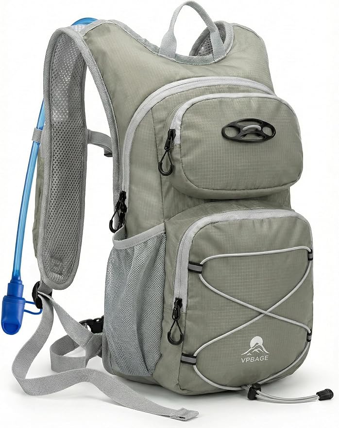 Hydration Hiking Backpack, Water Hiking Backpack, Hydration Backpack with 15l Water Bladder, Runinnng Backpack for Men Women for Cycling Campling