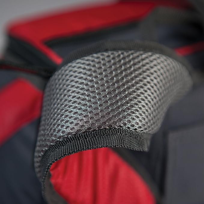PICNIC TIME PTX Backpack Cooler, Modern Backpack Cooler with 20-Can Capacity, Fully Insulated Outdoor Lunch Bag with Water Resistant Interior, Pockets, Padded Straps, (Red with Gray Accents)