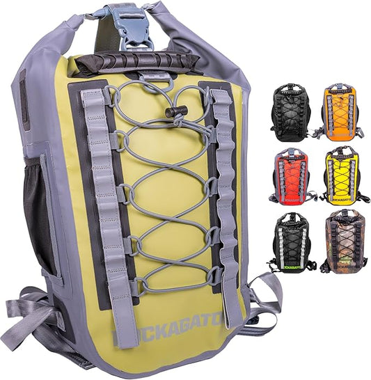 Rockagator Waterproof Backpack - HYDRIC Series Water Proof Floating Dry Bag River Pack (Gator Green, 25 L)