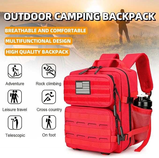 9L Mini Tactical Backpack for Men and Women Tactical Backpack Small for Hiking Small Tactical Bag Fitness Pack