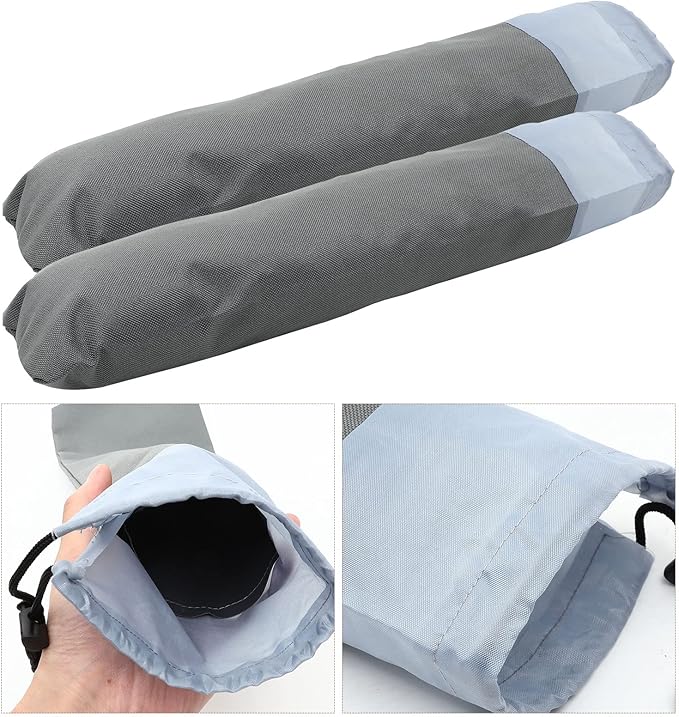 Gatuida 2Pcs Camping Tent Stakes Bag Heavy Duty Stakes Oxford Cloth Pouch Portable Outdoor Camping Spikes Storage Peg Bag Fishing Rod Pouch