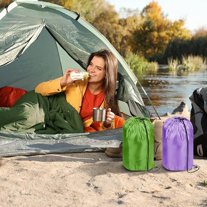 Tudomro 2 Pcs Camping Sleeping Bag for Adults, Lightweight Packable Waterproof Camping Gear Equipment to Keep Warm for Spring Summer Fall Indoor Outdoor Backpacking Hiking Travel