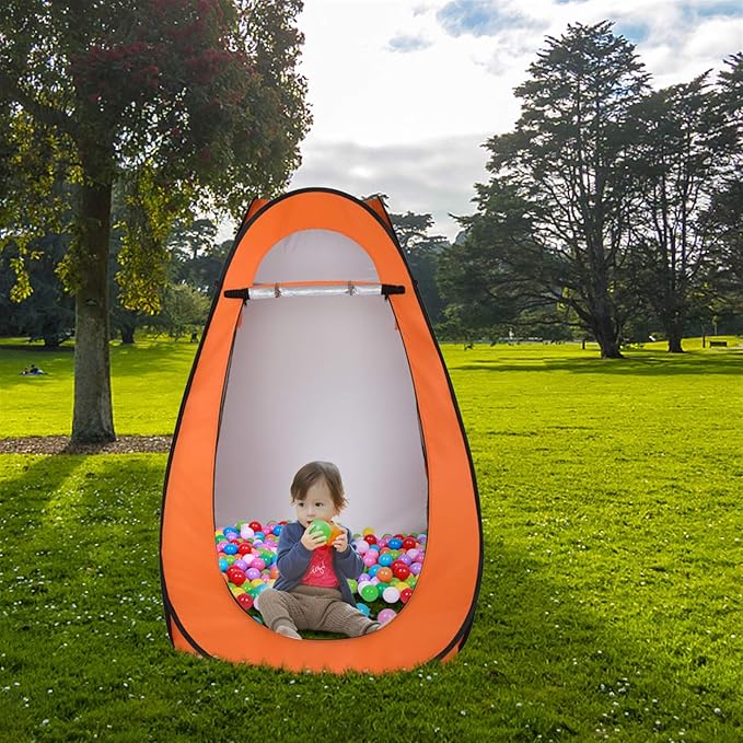 Pop Up Shower Changing Room Privacy Tent, Instant Portable Outdoor Shower Tent, Camp Toilet, Rain Shelter for Camping & Beach Lightweight & Sturdy, Easy Set Up, Foldable,with Carry Bag