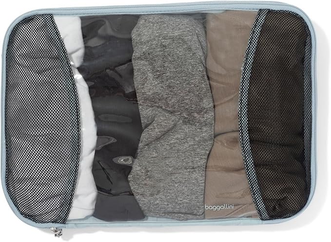 Baggallini Compression Cube 3-piece set - Lightweight Compression Packing Cubes for Travel