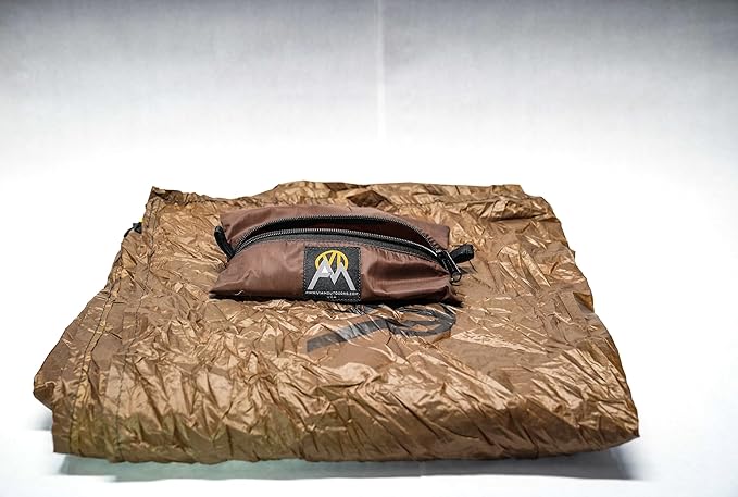 VIAM Outdoors | Baldy Ultralight Waterproof Tarp | 1.1oz Silpoly | Tan…