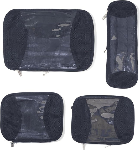 Baggallini Compression Cube 4-piece set - Lightweight Compression Packing Cubes for Travel