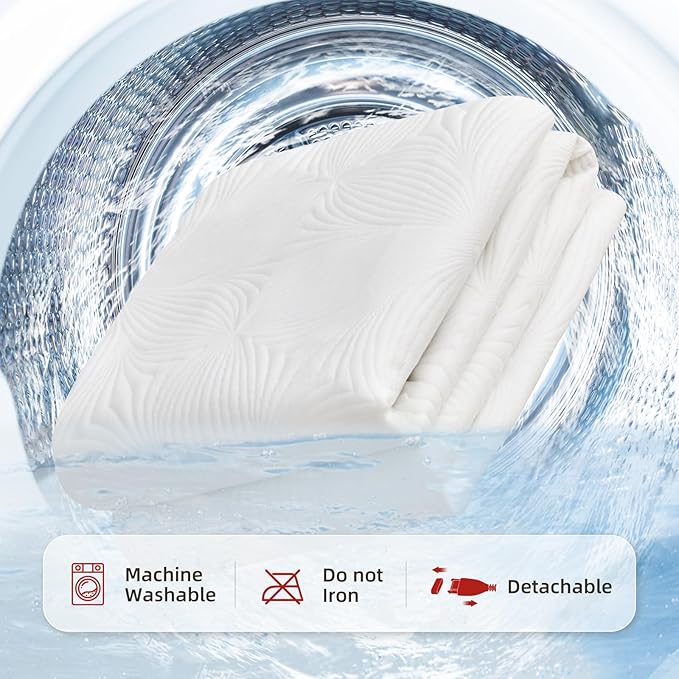 Bwarm Heated Mattress Pad ETL Certified Flower Bed Warmer with 9 Heat Settings, 1-12 Hours Auto Off Deep Pocket, Machine Washable, White (California King)