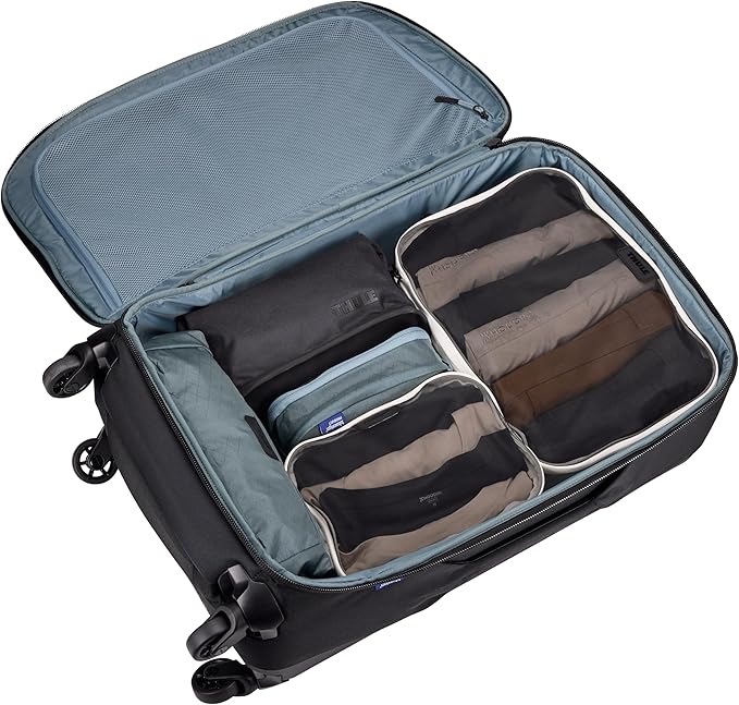 Thule Packing Cube Set, Includes Medium & Small Cubes, Transparent Fabric, Organize Clothing, Easy to Pack