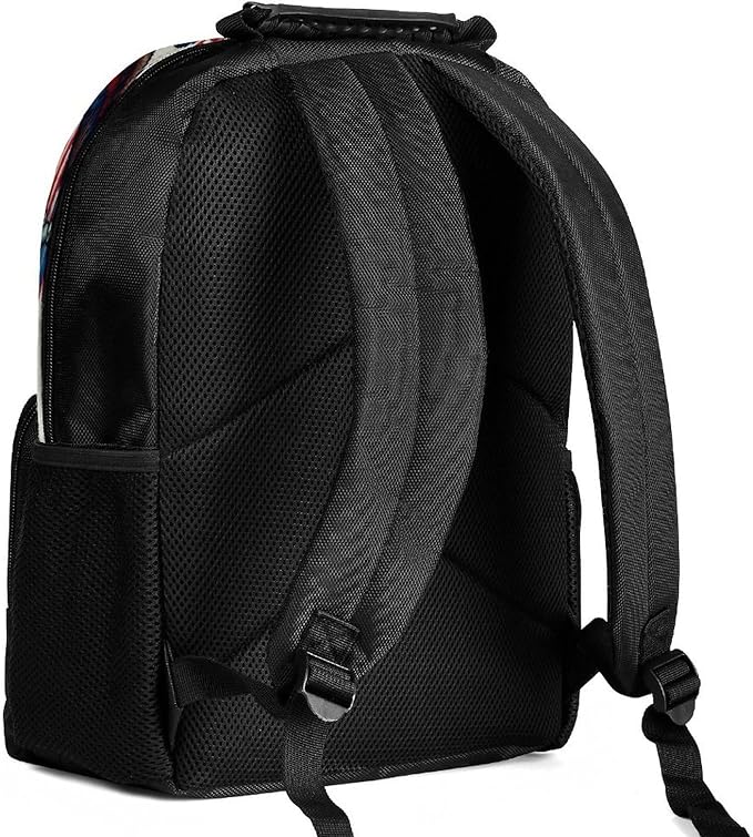 Men Women Polyester 250th Anniversary Freedom Eagle Art Casual Daypack Large Capacity Carry On Bag With Adjustable Shoulder Straps for Camping Work Running