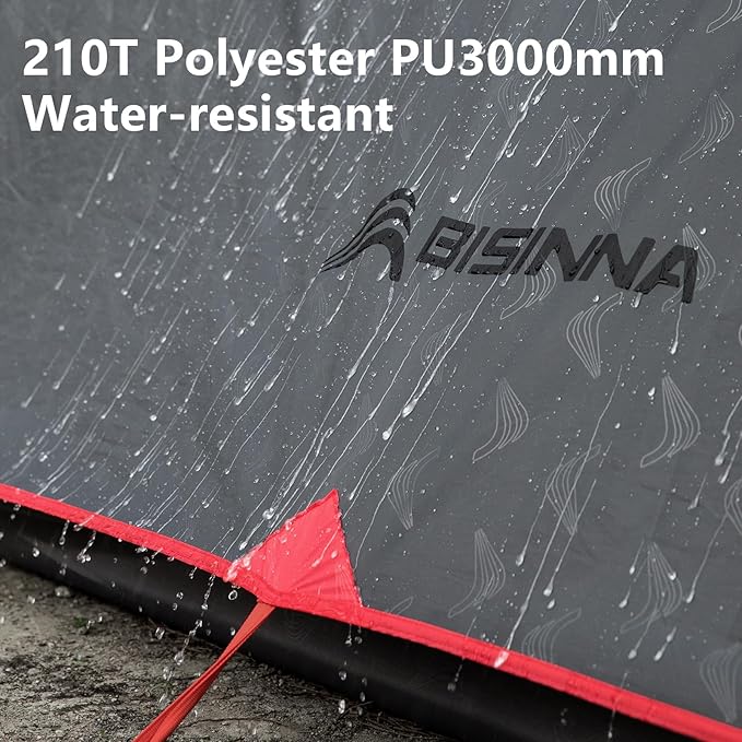 BISINNA Lightweight 3 Season Camping Tent for 2/2.5/3 Person, Waterproof UPF40+ Backpacking Tent with Double Layer Ventilation, Easy Setup for Family Camping, Hiking, Outdoor Adventures