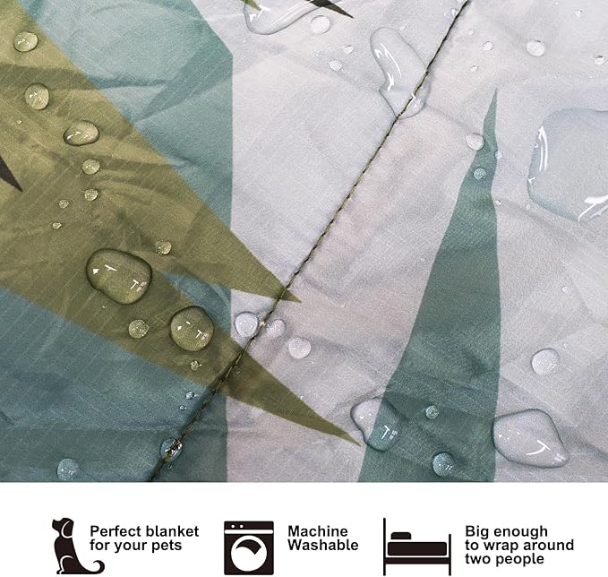 Camping Blanket Puffy - Outdoor Stadium Blanket Wearable, Lightweight, Packable, Machine Washable Camping Quilt for Traveling, Picnic, Beach, Party