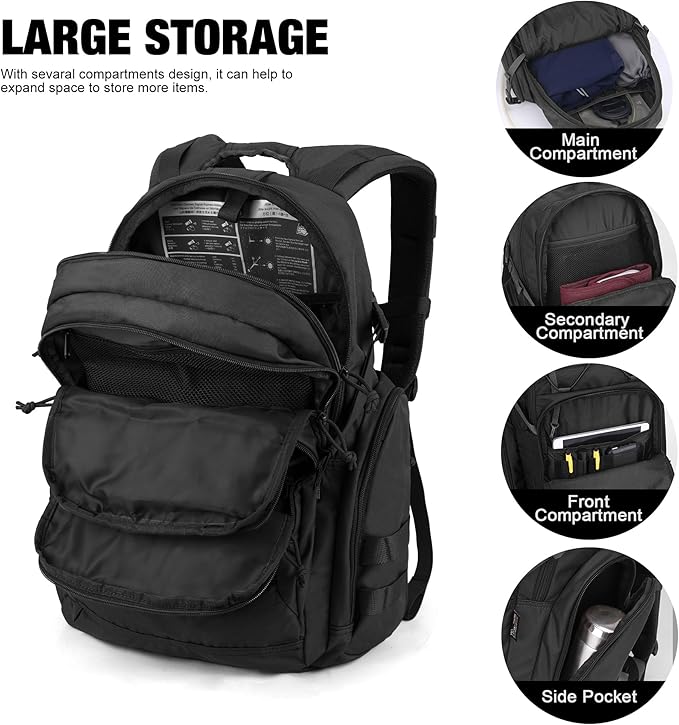 Mardingtop Military Tactical Backpack for Men 40L Molle Rucksack Assault Pack EDC Daypack for Hiking,Travel,Camping, Hunting