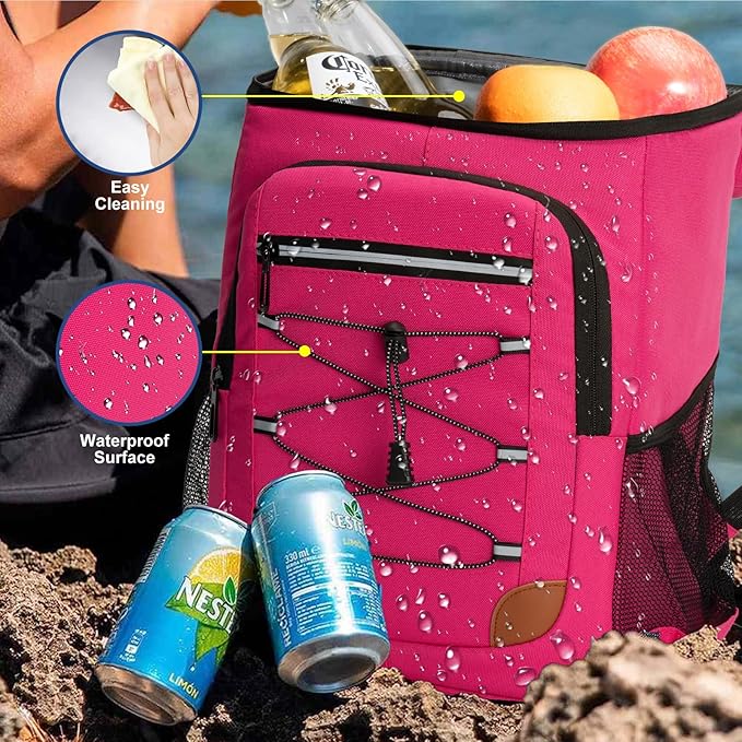Backpack Cooler Insulated Leak Proof for Men Women 36 Cans Soft Cooler Backpack Insulated Waterproof Large Capacity Coolers Bag Portable for Lunch Camping Travel Picnic Hiking