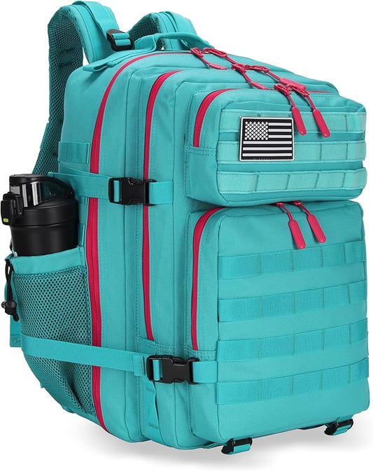 45L Military Tactical Backpacks 3 Days Assault Pack Bag Fitness Rucksack 3 Day Bug Out Bag Hiking Treeking Molle Daypack (Miamivice)