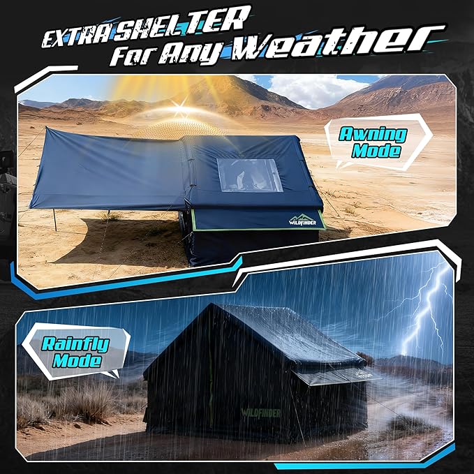 Inflatable Tent with Skylight, Quick Setup Blow Up Tents with Pump, Hot Tent with Stove Jack, Waterproof Oxford Inflatable House for Camping, Air Glamping Tents for Camping Adult 4-6 Person