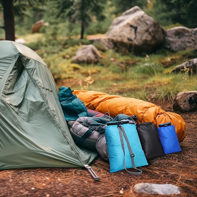 Shappy Waterproof Dry Bag Set 6 Sizes Lightweight Sacks and Long Adjustable Shoulder Strap Outdoor Water Proof Keep Gear Dry Bag Stuff Sacks for Backpacking, Boating, Hiking, Camping