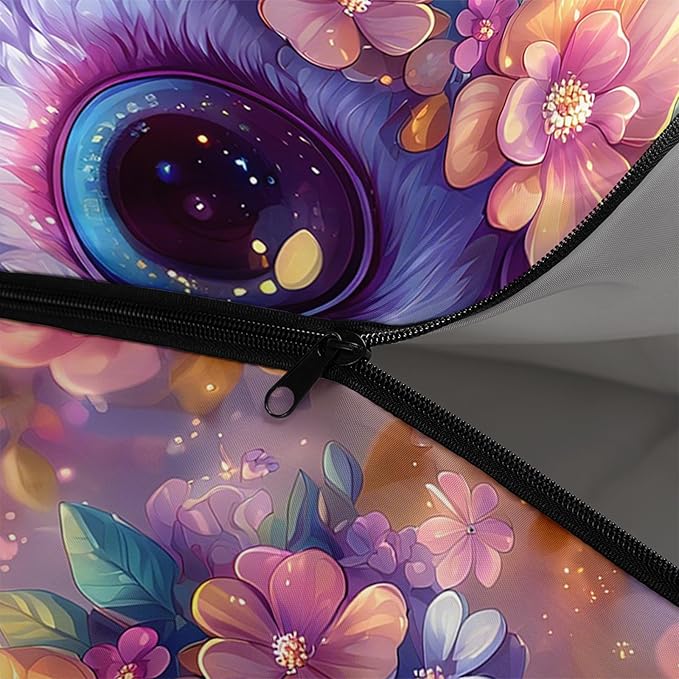 AILONEN Girls Pink Camping Sleeping Bags,Lightweight & Waterproof,3 Season Warm & Cool Weather,Cute Bow Duck Print Sleeping Bags for Kids,Girls,Adults Travelling,Outdoors