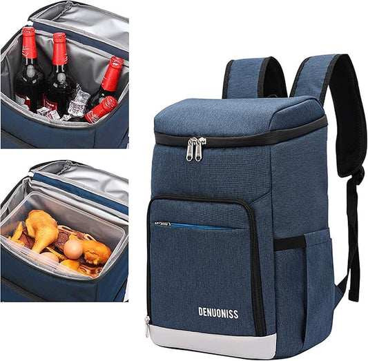Insulated Cooler Backpack 27 Cans Lightweight Soft Bag Waterproof Leakproof for Outdoor Lunch, Picnic, Hiking, Camping, Beach, Travel, Trip