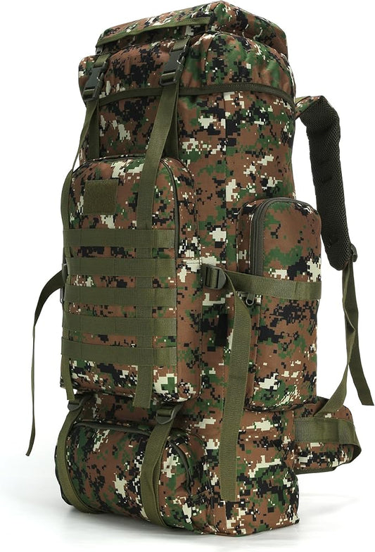 King'sGuard 70L Camping Hiking Backpack for Men Women Large Military Tactical Backpack Molle Rucksack Backpack for Outdoor