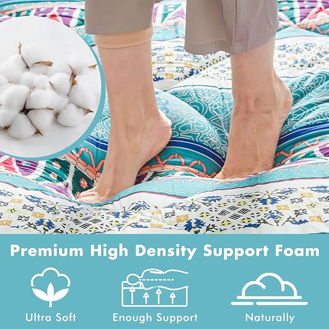 Japanese Floor Mattress Futon - Thicken & Foldable Roll Up Camping & Bohemia Twin