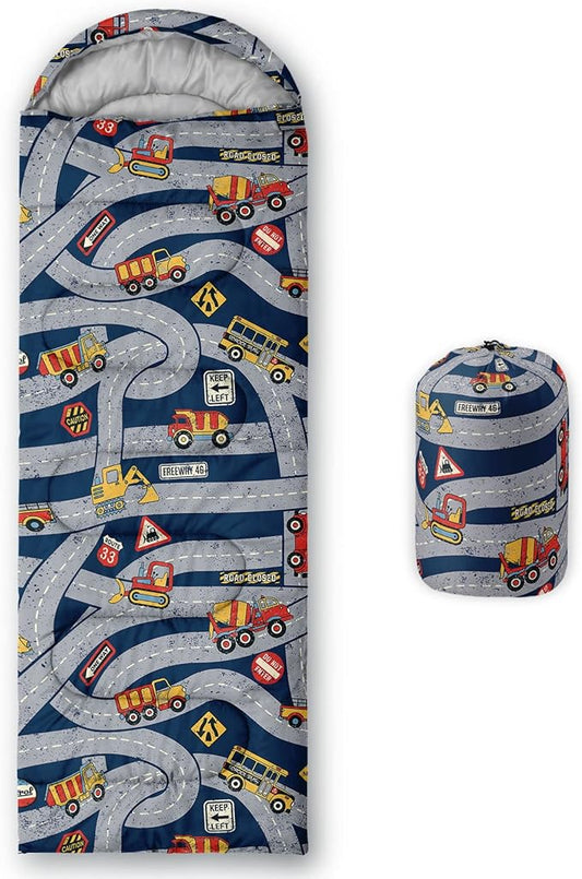 Kids Sleeping Bag for Boys and Girls,Monster Alien Print-Lightweight Warm Portable Outdoor Indoor-Waterproof Cold Weather Resistant Sleeping Bag for Camping Hiking