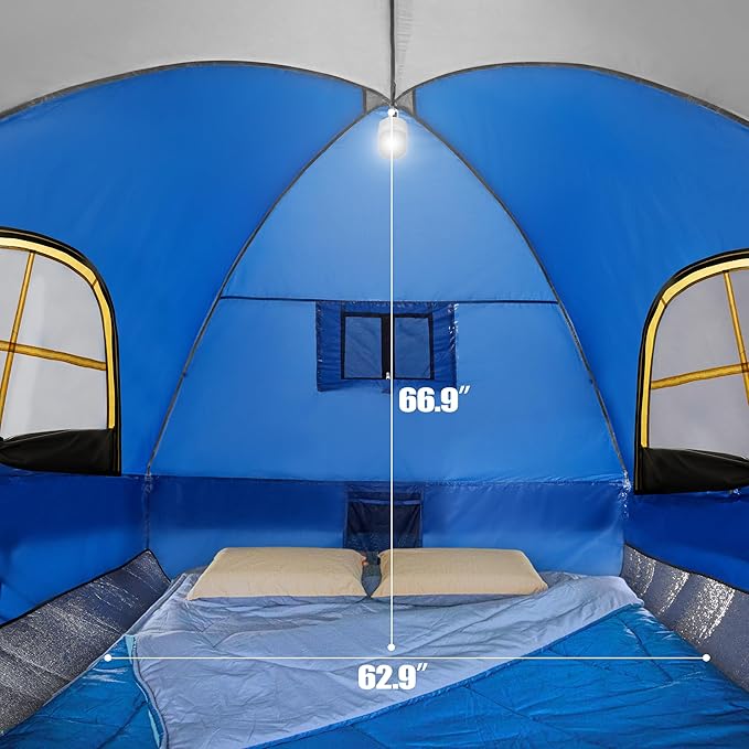 Pickup Truck Tent, Waterproof PU2000mm Double Layer for FT Truck Bed, Portable Bed Tent for Camping