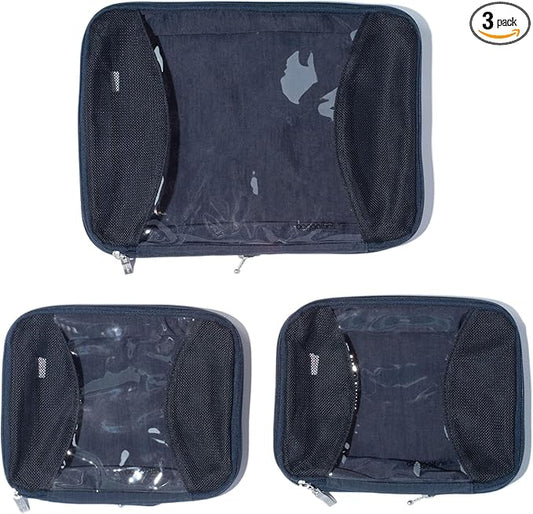 Baggallini Compression Cube 3-piece set - Lightweight Compression Packing Cubes for Travel