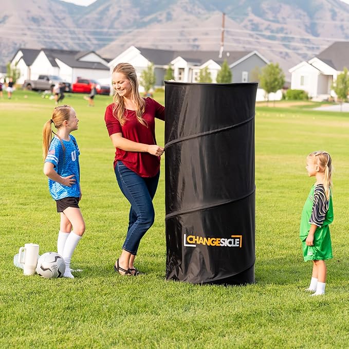 Pop Up Changing Tent with Floor for Beach, Car & School Sports – Collapsible Portable Privacy Tent for Camping – Tall, Waterproof, Foldable, Compact Dressing Room Tube