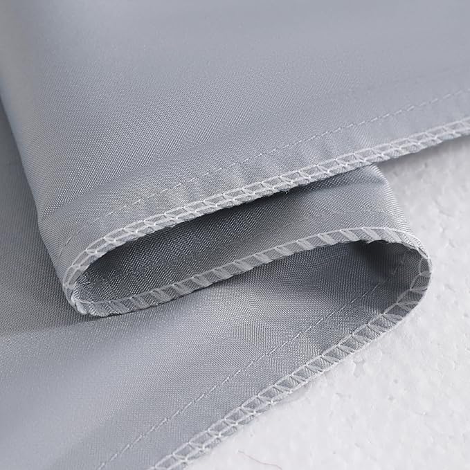NTBAY Zippered Silk Satin Toddler Pillowcases - 2 Pack Hidden Zipper 13x18 Pillowcases - Luxury and Silky Baby Travel Pillow Covers, Silver Grey