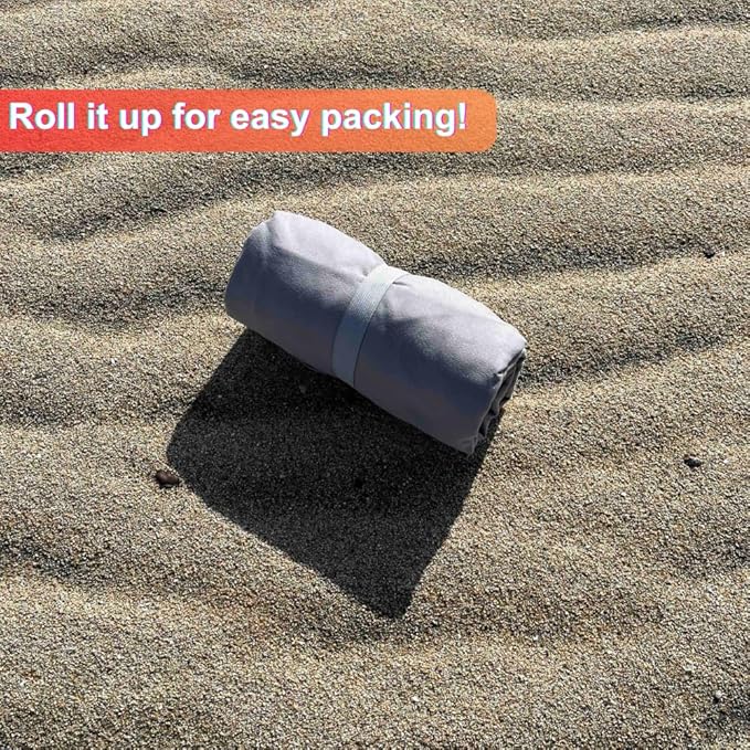 Beach Towel Blanket Changing Robe Surf Poncho for Surfing Swimming Pool Outdoor Camping, Microfiber Quick Dry Towel (Light Gray, Kids)