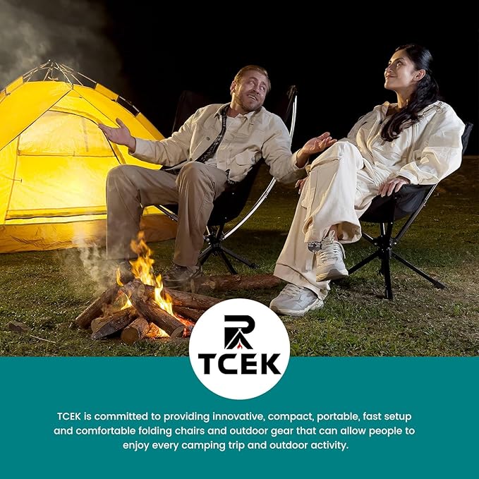 Portable Camping Chair - SwivelCore 180 Swivel & Auto-Return, Small Compact Lightweight Folding Chairs for Adults, Outdoor Backpack Chair for Adventures, Setup in Seconds, Support 300 LBS